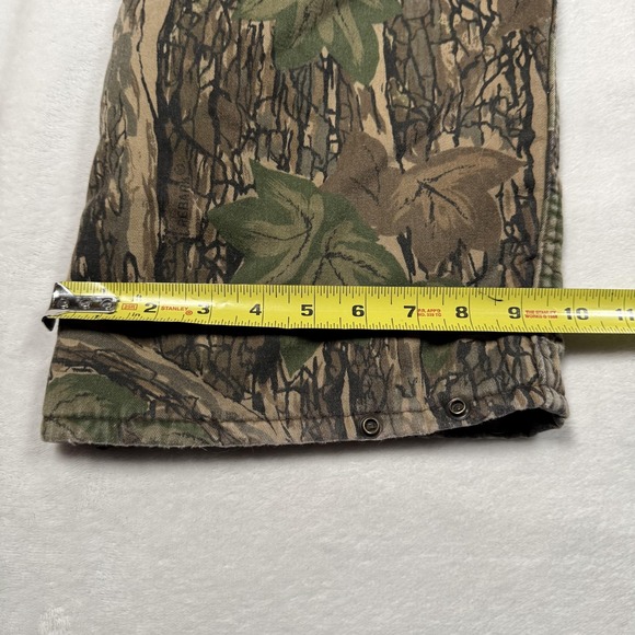 Vintage Gander Mountain Coveralls Mens Large Brown TreBark Camo Hunting 90s - Picture 15 of 15